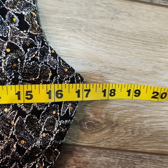 Chocolate Sequin Full Length Elegant Multicolor Sleeveless Dress - Picture 5 of 7